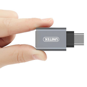 Adapter USB Unitek USB-C - USB Srebrny  (Y-A025CGY) 3