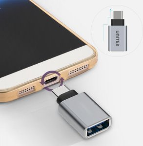 Adapter USB Unitek USB-C - USB Srebrny  (Y-A025CGY) 6
