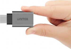 Adapter USB Unitek USB-C - USB Srebrny  (Y-A025CGY) 10