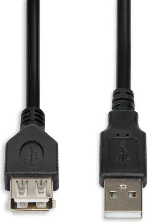 Kabel USB iBOX USB-A - USB-A 1.8 m Czarny (IKU2P18) 1