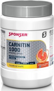 Sponser Napój niskokaloryczny SPONSER L-CARNITIN 1000 czerwona pomarańcza puszka 400g (NEW) 1