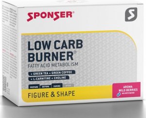 Sponser Napój SPONSER LOW CARB BURNER owoce leśne (pudełko 20 saszetek x 6g) (NEW) 1