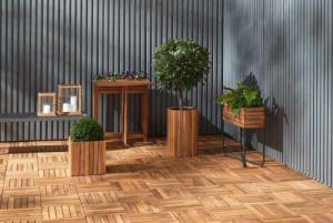 Jysk Stół składany VANDREFALK 64x63 drewno 4