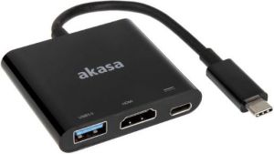 Adapter USB Akasa USB-C - USB-A + HDMI + USB-C Czarny (AK-CBCA01-15BK) 1