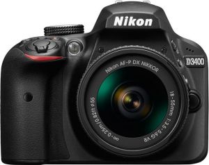 Lustrzanka Nikon D3400 + AF-P 18-55VR KIT (VBA490K001) 1