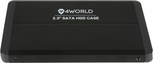 Kieszeń 4World Obudowa USB 3.0 na dysk HDD 2.5'' SATA II aluminiowa, czarna (10253) 2