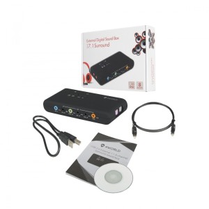 Karta dźwiękowa 4World 4World Karta Dźwiękowa 8 kanałów Zewnętrzna USB 2.0 - 10254 2