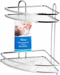 Koszyk prysznicowy Galicja Półka łazienkowa narożna pod prysznic 2P Blanca chrom 1