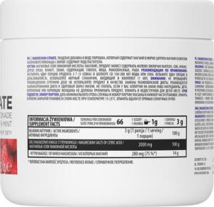 OstroVit OstroVit Cytrynian Magnezu 200 g lemoniady malinowej z miętą one size 2