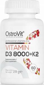 OstroVit OstroVit Witamina D3 8000 IU + K2 60 tabletek one size 1