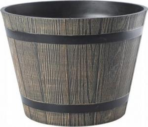 Galicja Donica okrągła imitacja drewna Madera ciemny brąz 23 cm 1