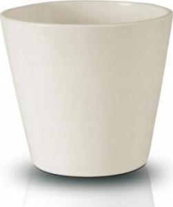 Polnix Doniczka ceramiczna okrągła kremowa 13 cm 1