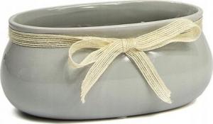 Polnix Doniczka ceramiczna rynna 23 cm szara 1