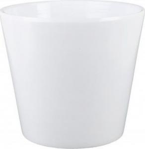 Polnix Doniczka ceramiczna na kwiaty biała 13 cm 1