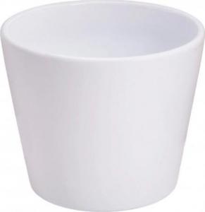 Polnix Doniczka ceramiczna na kwiaty biała 8,5 cm 1
