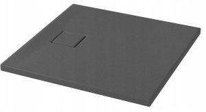 Brodzik Cersanit W S932-161 SET B454 BRODZIK KWADRATOWY TAKO SLIM 80X4 SZARY MAT ( S932-149 ) + SYFON (VIRT)// KNC.B.TAKO.KW.80X4-SZ+SYF 2