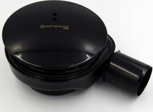 Syfon Kerra 19232 SYFON BRODZIK.CZARNY SPEED2 FI 90, WYS. 50MM, ODPŁYW FI40 42L/MIN, CZYSZCZ. Z GÓRY, // S.BRODZ.A.19232 3