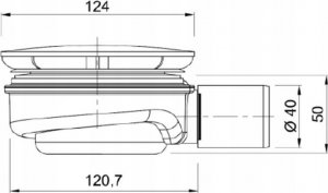 Syfon Kerra 19232 SYFON BRODZIK.CZARNY SPEED2 FI 90, WYS. 50MM, ODPŁYW FI40 42L/MIN, CZYSZCZ. Z GÓRY, // S.BRODZ.A.19232 10