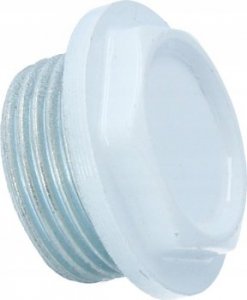 Hydroland KOREK GRZEJNIKOWY 1" LEWY PEŁNY BIAŁY // G.KB.1L. 5