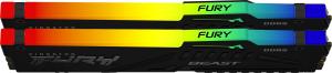 Pamięć Kingston Fury Beast RGB, DDR5, 32 GB, 4800MHz, CL38 (KF548C38BBAK2-32) 2