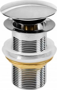 Watersolution KOREK SPUSTOWY KLIK-KLAK 5/4 DUŻY OKRĄGŁY BEZ PRZELEWU CHROM ( K.KKD-BP ) // S.SPUST.KLIK-KLAK-H-D-BP-O 2