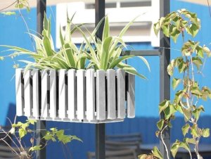 Prosperplast Skrzynka balkonowa z nawadnianiem biała 60 cm Boardee 2