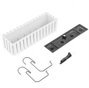 Prosperplast Skrzynka balkonowa z nawadnianiem biała 60 cm Boardee 3