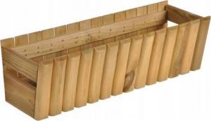 Sobex Skrzynka balkonowa drewniana Stokrotka 60cm jasny brąz 1