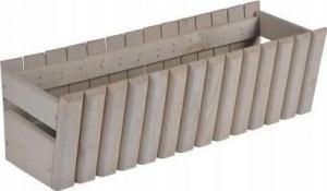 Sobex Skrzynka balkonowa drewniana Stokrotka 60cm piaskowa 1