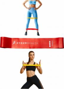 4yourhealth Guma oporowa do ćwiczeń MINI BAND 10-15KG czerwona 1