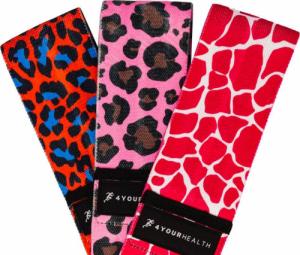 4yourhealth 4YH Zestaw 3 gum materiałowych oporowych do ćwiczeń 5