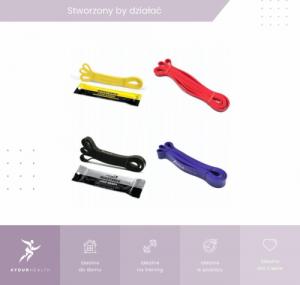 4yourhealth Power Band Zestaw 3 gum oporowych do ćwiczeń 16