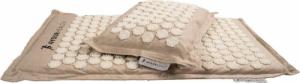 4yourhealth 4YH Mata do akupresury z kolcami + poduszka EKO beżowo-biała 68cm x 36cm 5