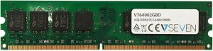 Pamięć V7 DDR2, 2 GB, 800MHz, CL6 (V764002GBD) 1