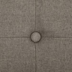 vidaXL vidaXL Składana ławka ze schowkiem, kolor taupe, sztuczny len 5