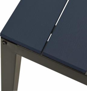 vidaXL vidaXL Ławka ogrodowa, 110 cm, stal i WPC, czarna 5