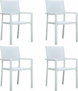 vidaXL vidaXL 5-częściowy zestaw mebli ogrodowych, biały 3