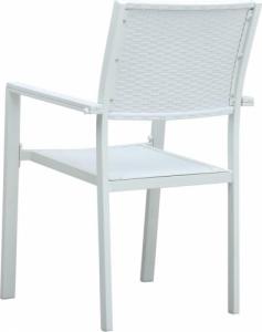 vidaXL vidaXL 5-częściowy zestaw mebli ogrodowych, biały 7