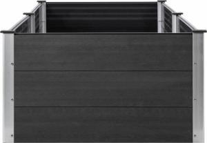 vidaXL vidaXL Donica do podwyższonej rabaty, 200x100x54 cm, WPC, szara 4
