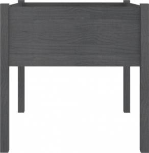 vidaXL vidaXL Donice ogrodowe, 2 szt., szare, 70x70x70 cm, drewno sosnowe 5