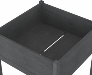 vidaXL vidaXL Donice ogrodowe, 2 szt., szare, 70x70x70 cm, drewno sosnowe 6