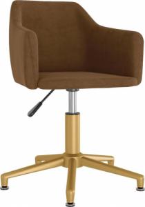 Krzesło biurowe vidaXL Brązowy 1