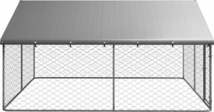 vidaXL Kojec z zadaszeniem dla psa, 300x300x150 cm 3