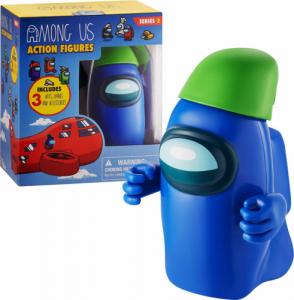 Figurka P.M.I Among Us zestaw duża figurka granatowa postać + akcesoria 1