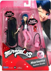 Playmates Toys Miraculous Biedronka Figurki Marinette + Czarny Kot i akcesoria 6