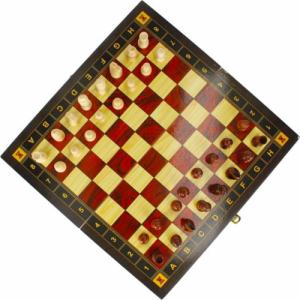 Mega Creative Szachy drewniane Zestaw klasycznych gier 2w1 w skrzynce 2