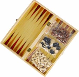 Mega Creative Szachy drewniane Zestaw klasycznych gier 2w1 w skrzynce 3