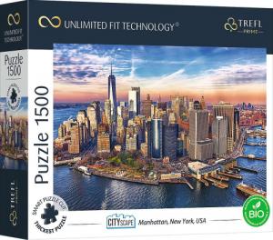 Trefl Puzzle 1500 Manhattan, Nowy Jork Unlimited Fit Technology 1
