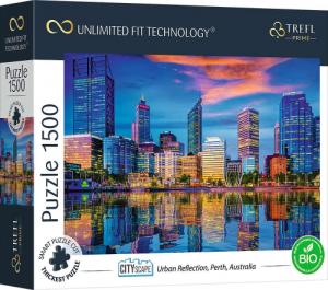 Trefl Puzzle 1500 miejskie odbicie Perth, Australia Unlimited Fit Technology 1