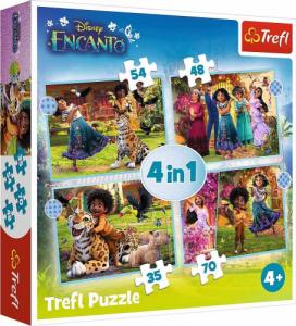 Trefl Puzzle 4w1 Nasze magiczne Encanto 207 elementów 1